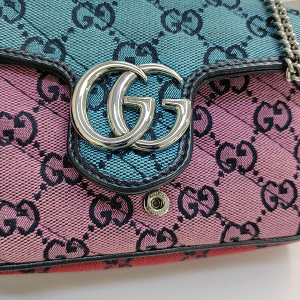 GG Marmont Mini Quilted Canvas Multicolor
