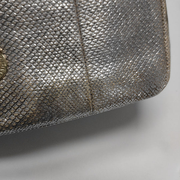 SERPENTI CABOCHON Small Quilted Python Beige