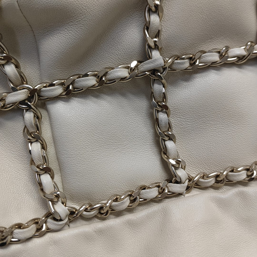 DRAWSTRING Lambskin Beige