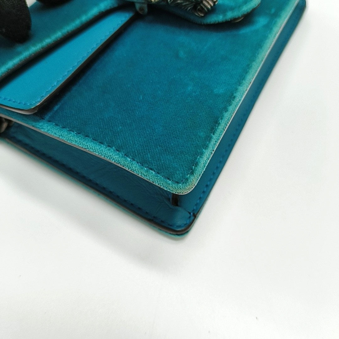 Dionysus Super Mini Terciopelo Azul