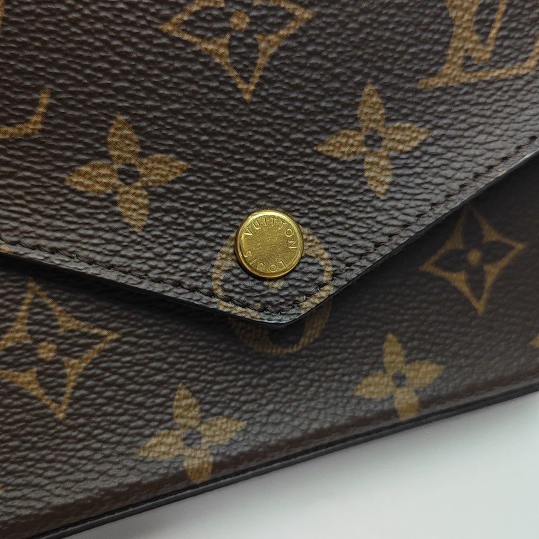 FÉLICIE Monogram Coated Canvas Brown
