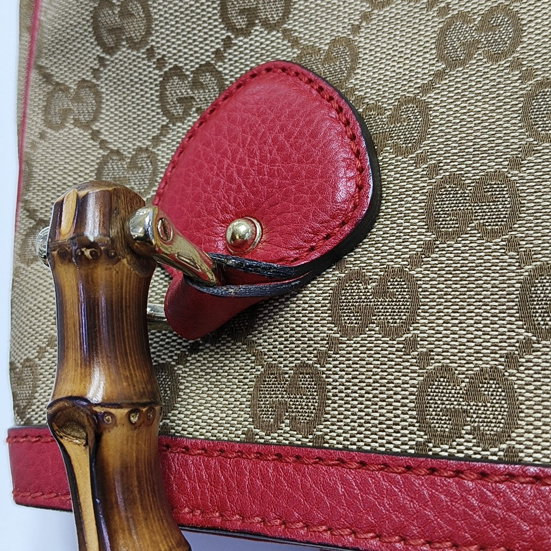 Monogram Canvas Tote Bag Beige