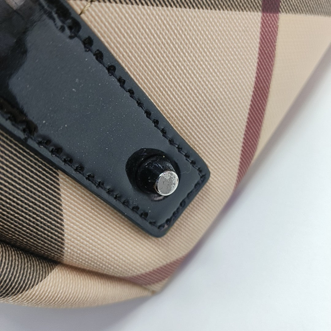 Coated Canvas Tote Bag Beige