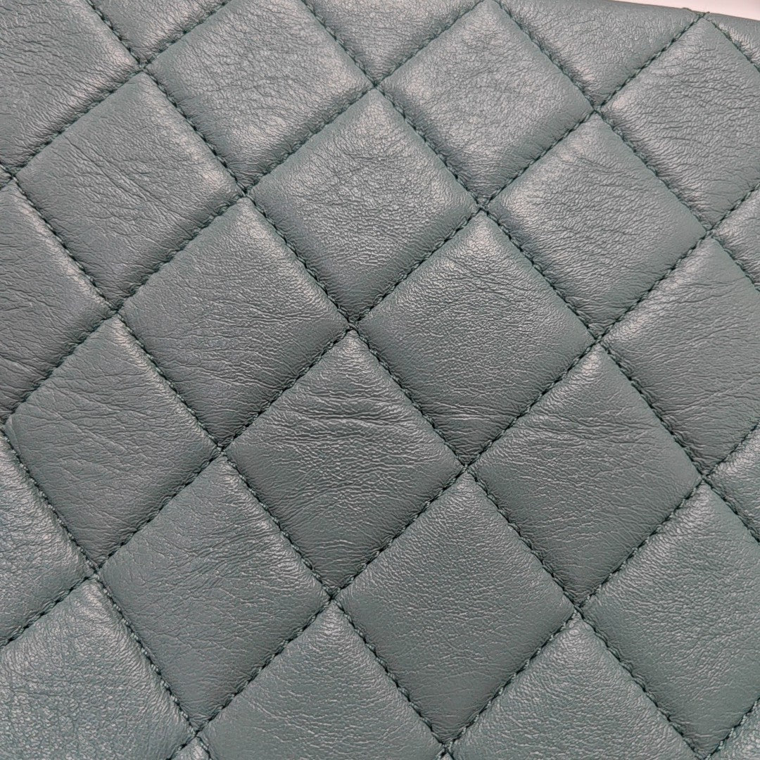23A HOBO Quilted Lambskin Green