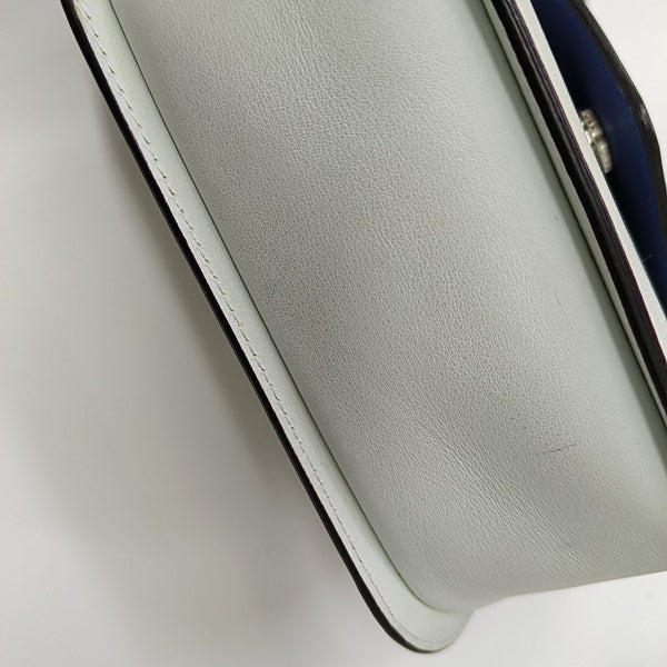 Calfskin Shoulder Bag Blue