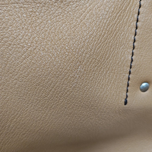 Calfskin Top Handle Bag Brown