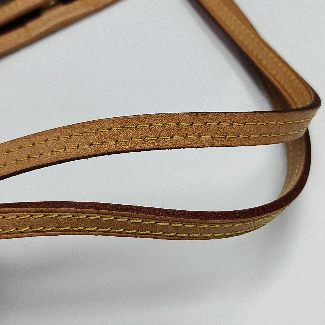 NEVERFULL MM Monogram Coated Canvas Brown