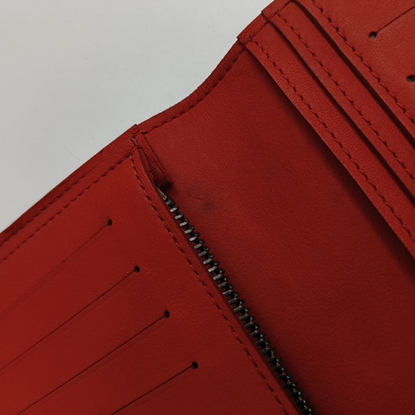 BRAZZA Damier Calfskin Red Wallet