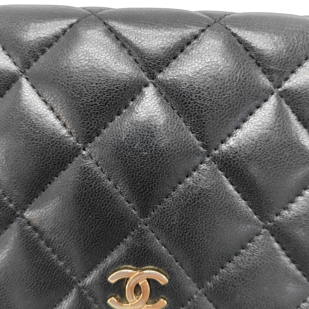 Quilted Lambskin Wallet Black