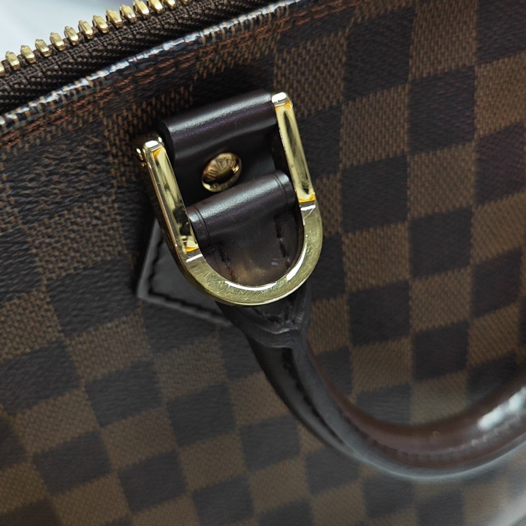 ALMA PM Damier Ebene Coated Canvas Brown