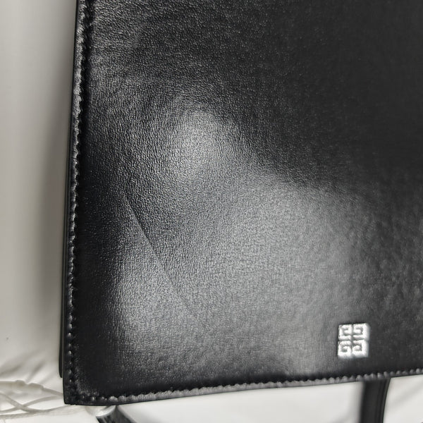 Leather Shoulder Bag Black