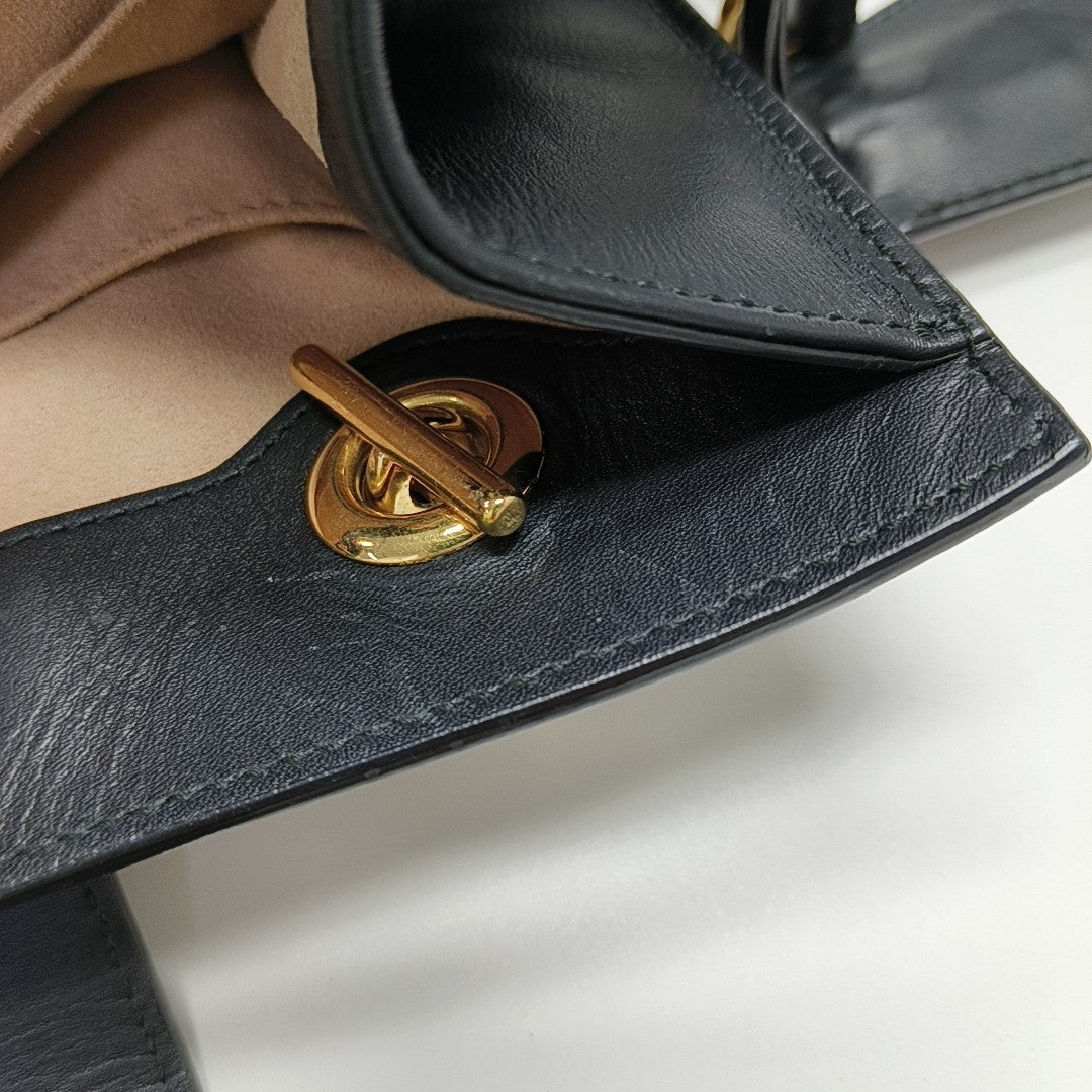 Padlock Small Monogram Coated Canvas Beige