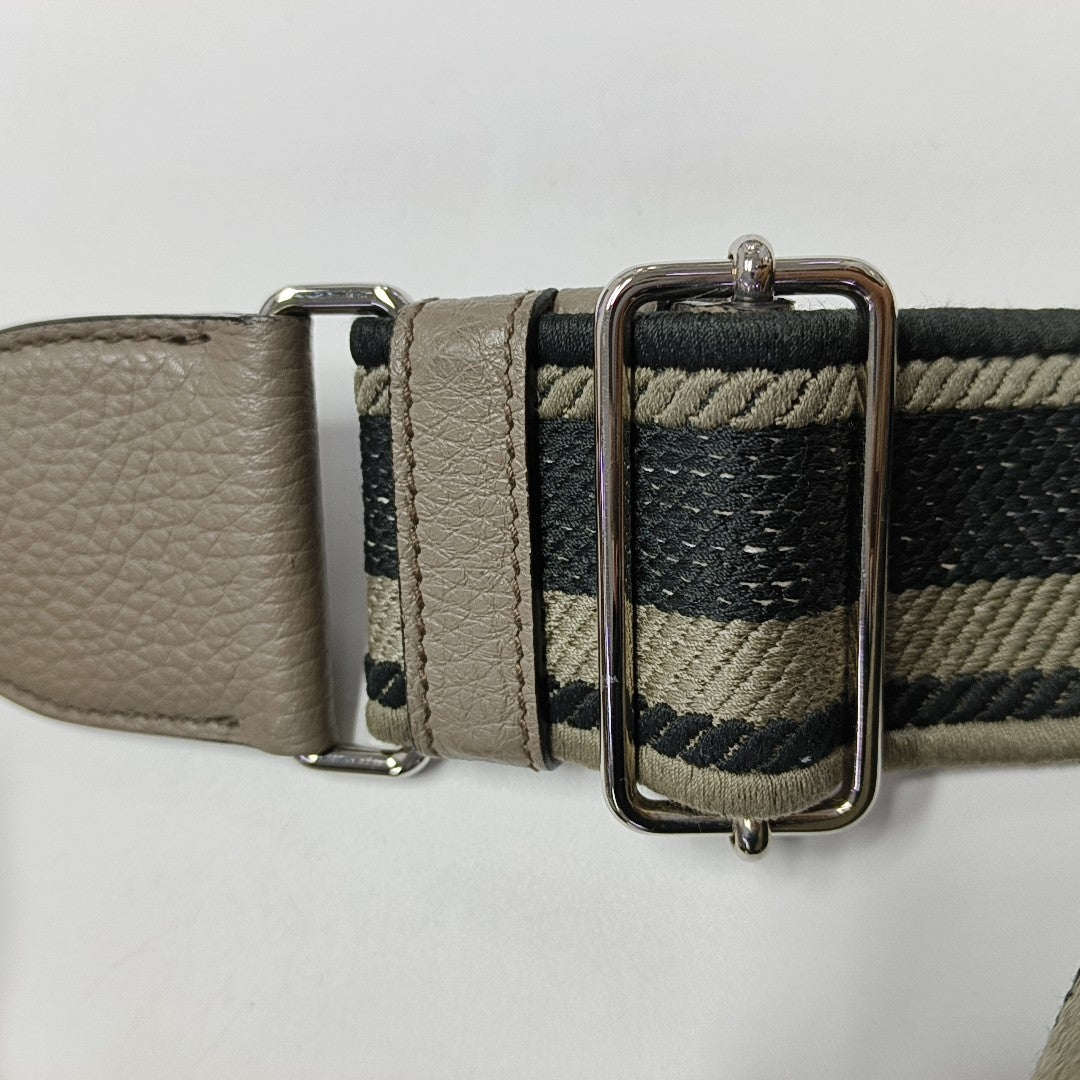Calfskin Crossbody Bag Gray
