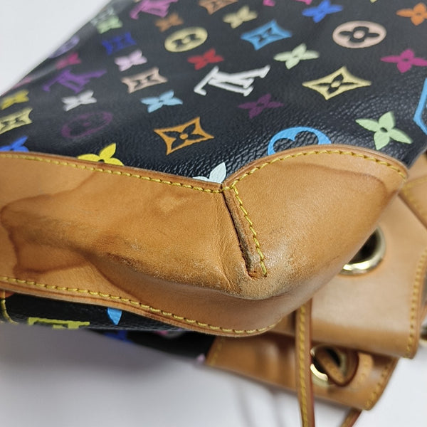 URSULA Monogram Coated Canvas Black