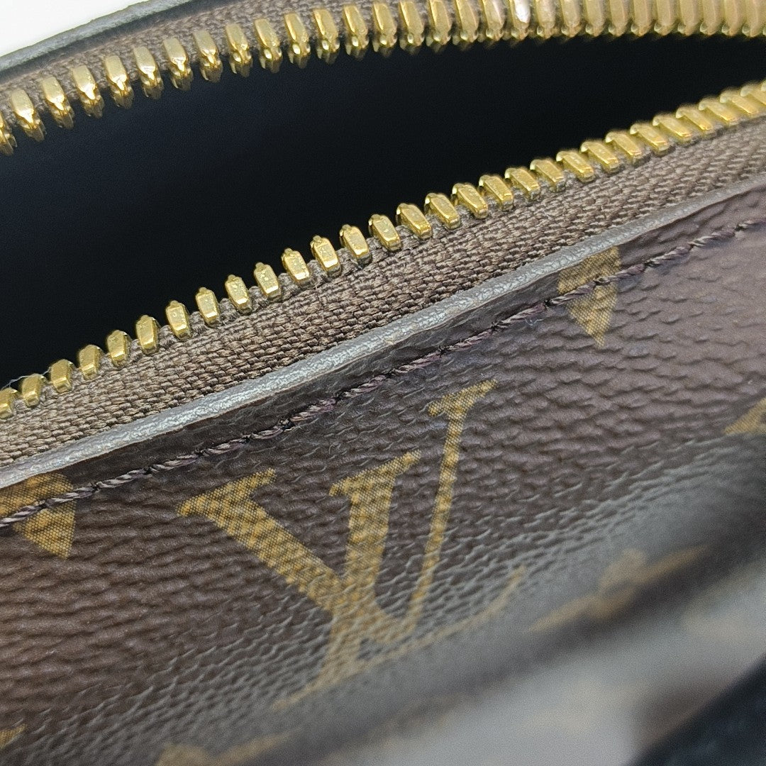 PETITE MALLE Monogram Coated Canvas Brown