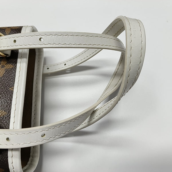 BUCKET Nano Monogram Coated Canvas Brown