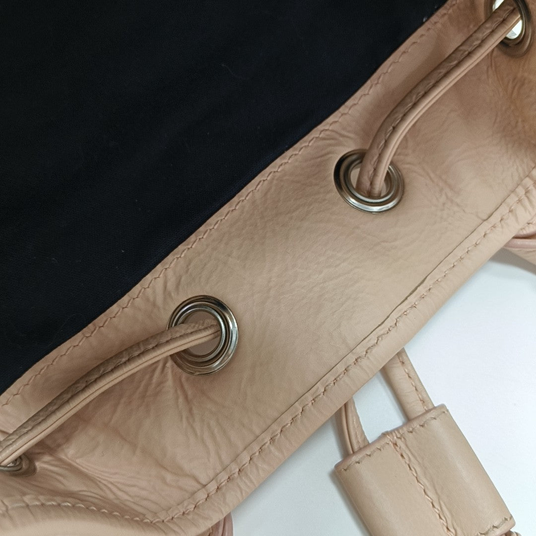 Pompon Bag Calfskin Pink