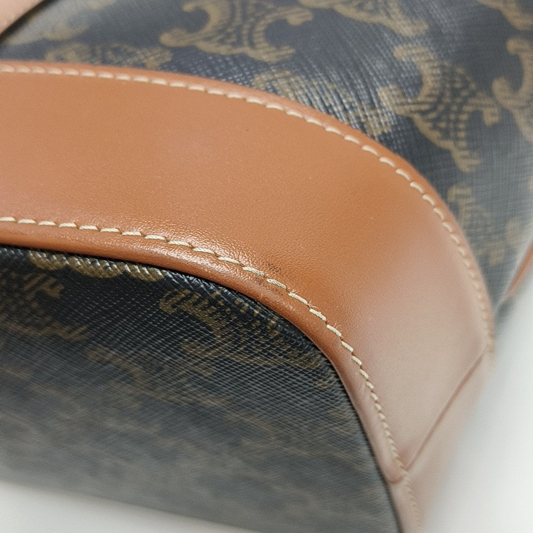 TRIOMPHE CANVAS Small Coated Canvas Brown