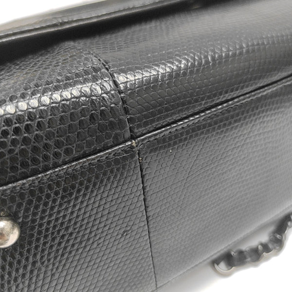 COCO HANDLE Medium Lizard Black