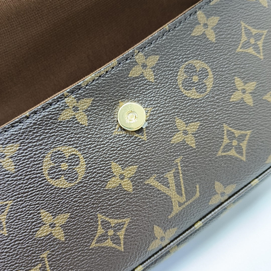 IVY Monogram Coated Canvas Brown