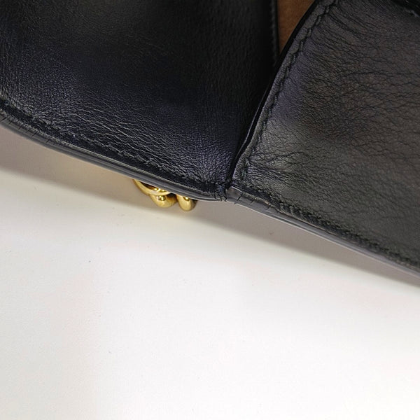 Authenticated pre-owned  Padlock Small Calfskin Black - Crossbody Bag at Looply