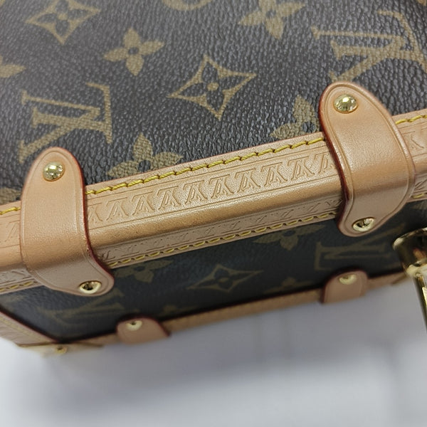 SIDE TRUNK MM Monogram Coated Canvas Brown