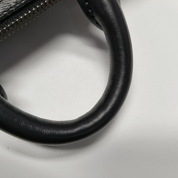 KEEPALL 25 Monogram Coated Canvas Black