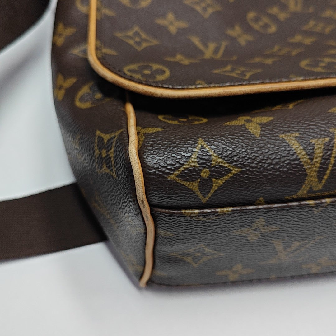 VALMY Monogram Coated Canvas Brown