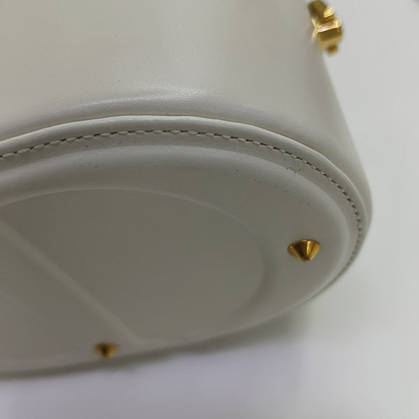 Calfskin Shoulder Bag Small White