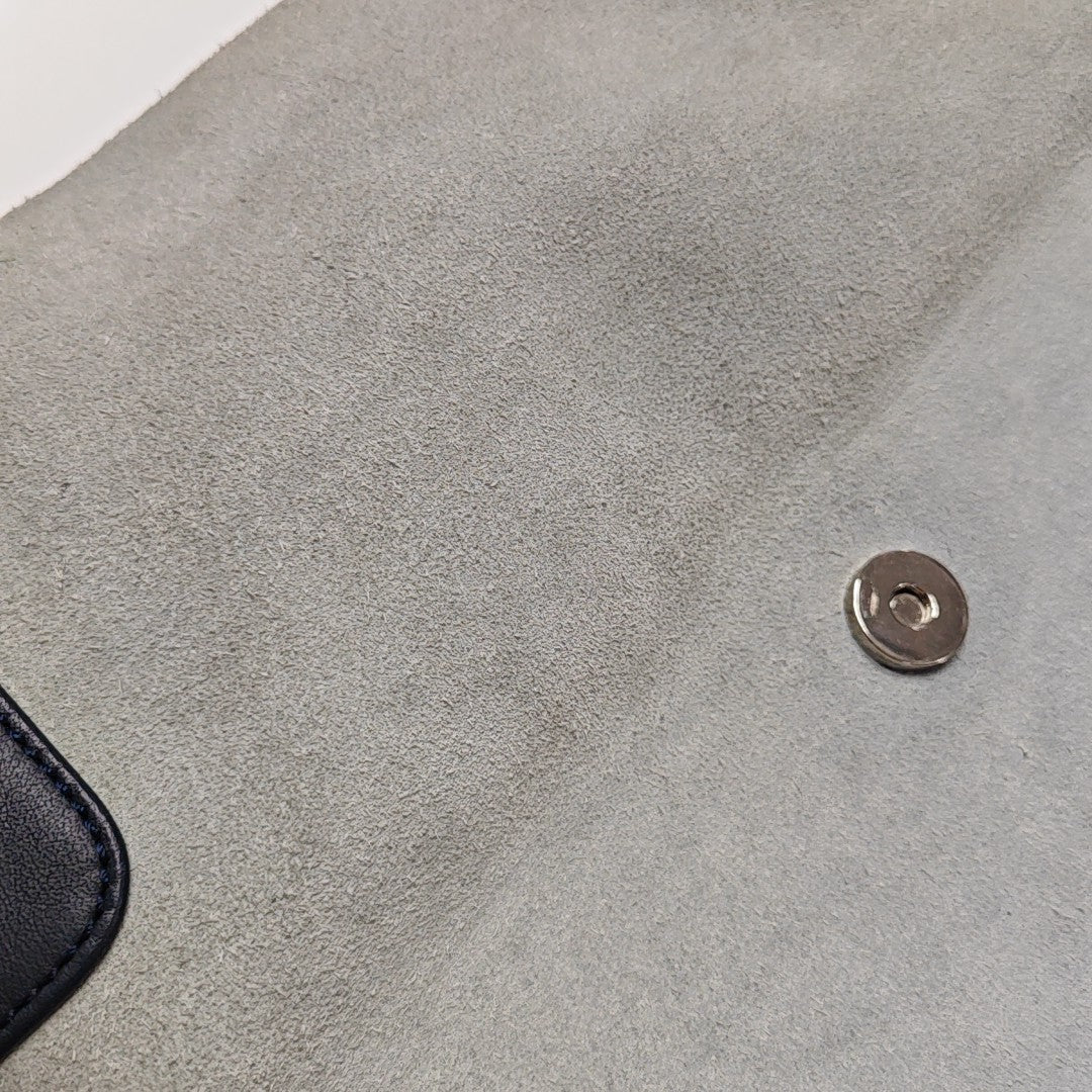 Suede Shoulder Bag Blue
