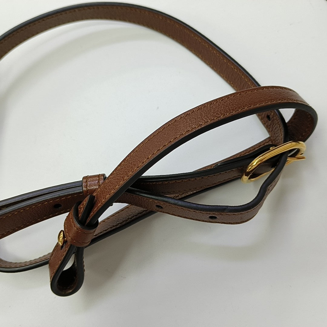 Diana Mini Calfskin Brown