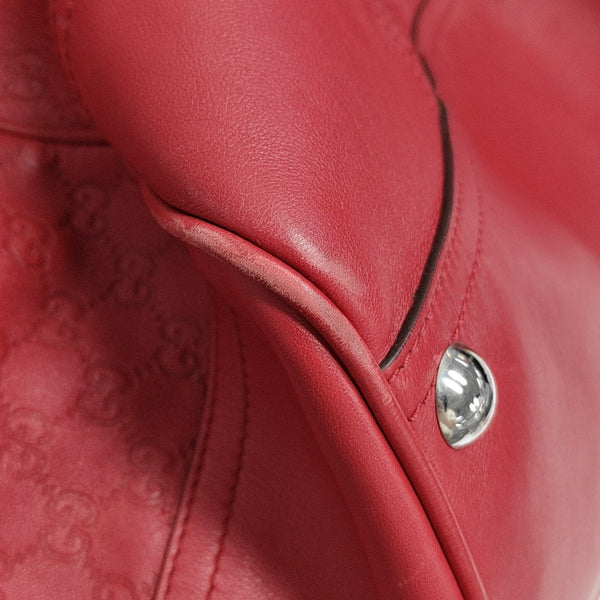 Microguccissima Monogram Leather Red