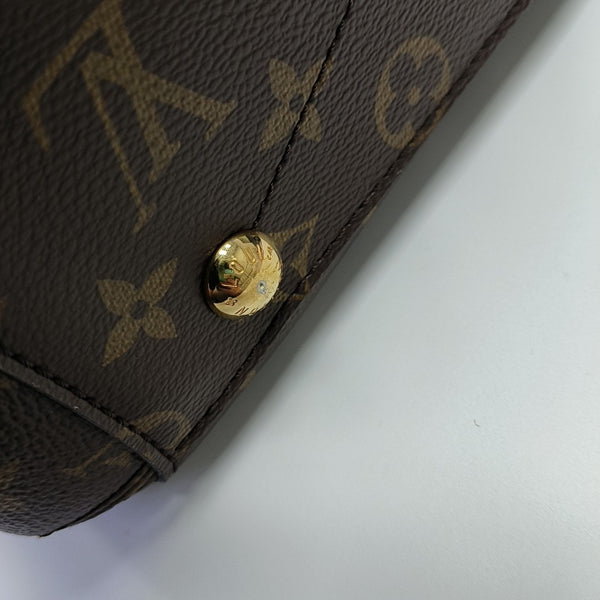 MONTAIGNE Monogram Coated Canvas Brown