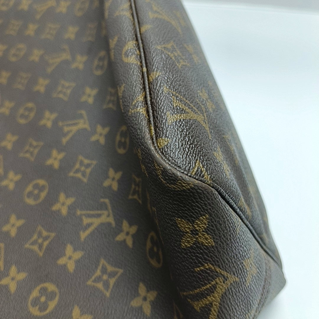 NEVERFULL GM Monogram Coated Canvas Brown