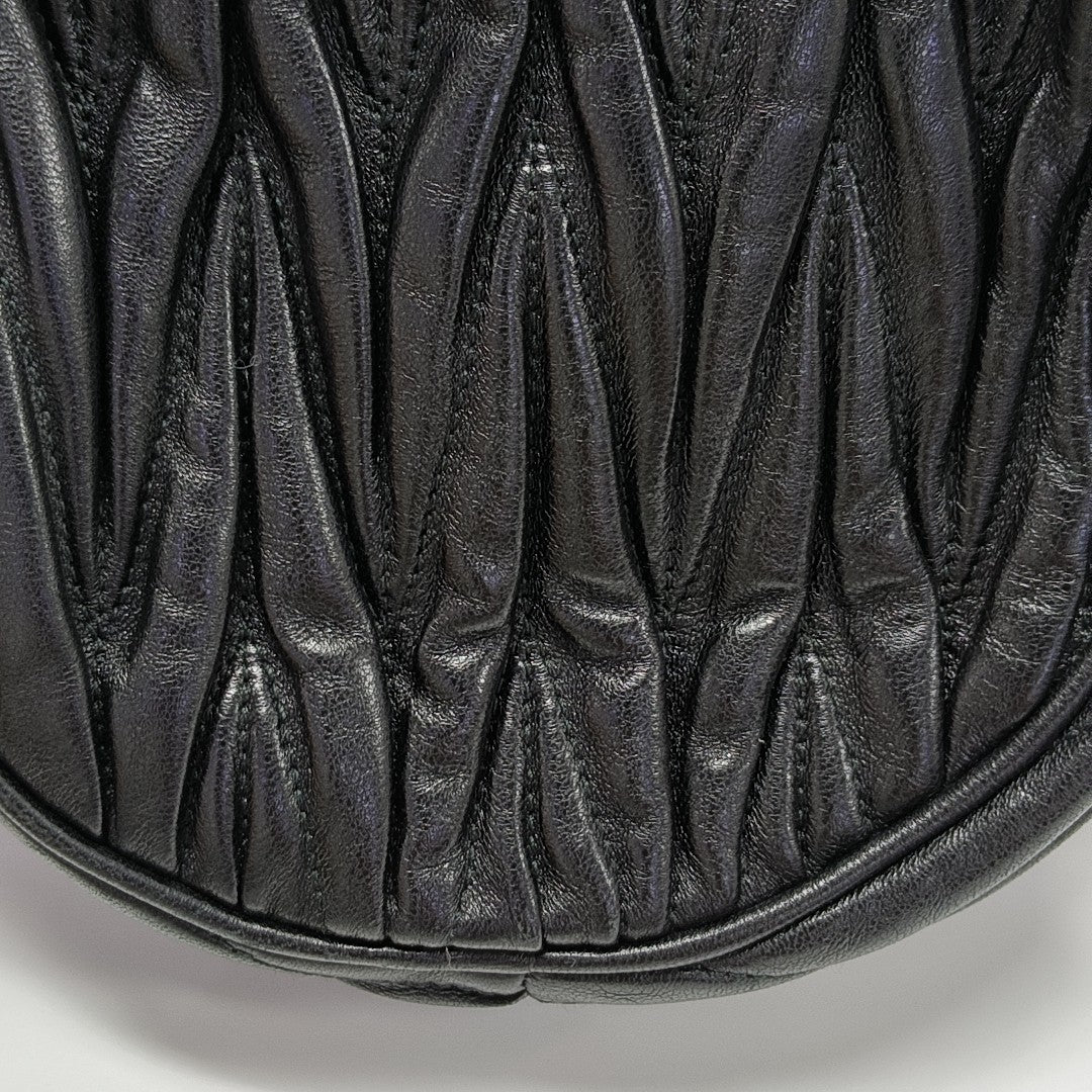 Matelassé Quilted Lambskin Black