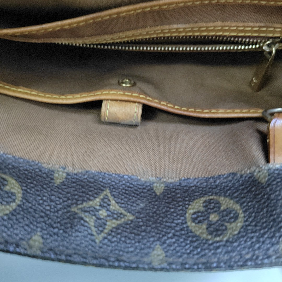 VINTAGE VAVIN GM Monogram Coated Canvas Brown