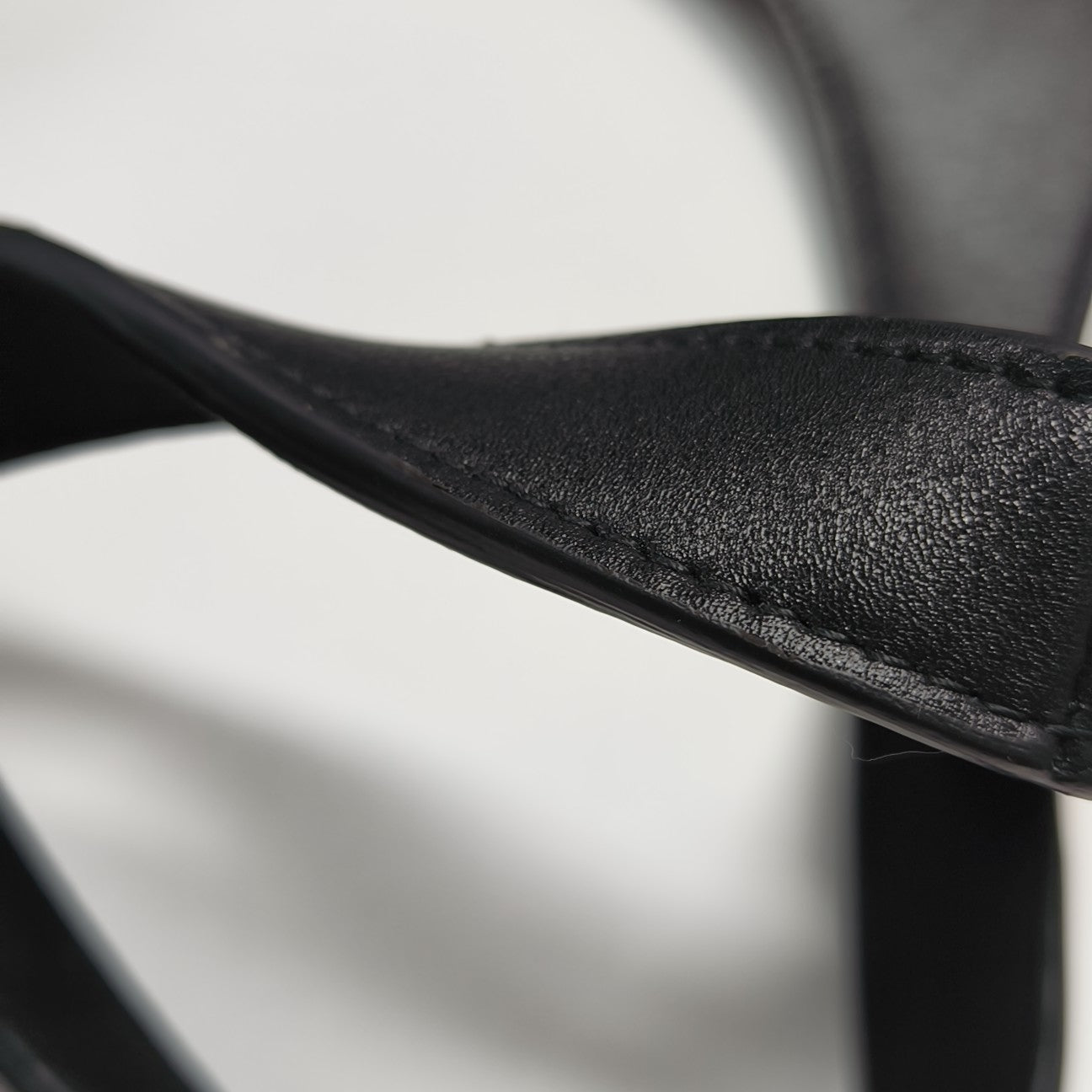 Calfskin Top Handle Bag Black