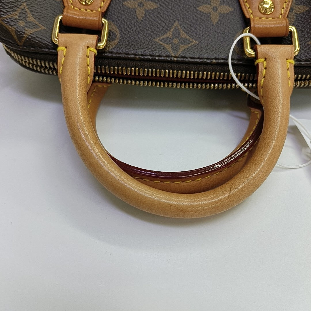 SPEEDY 20 Monogram Coated Canvas Brown