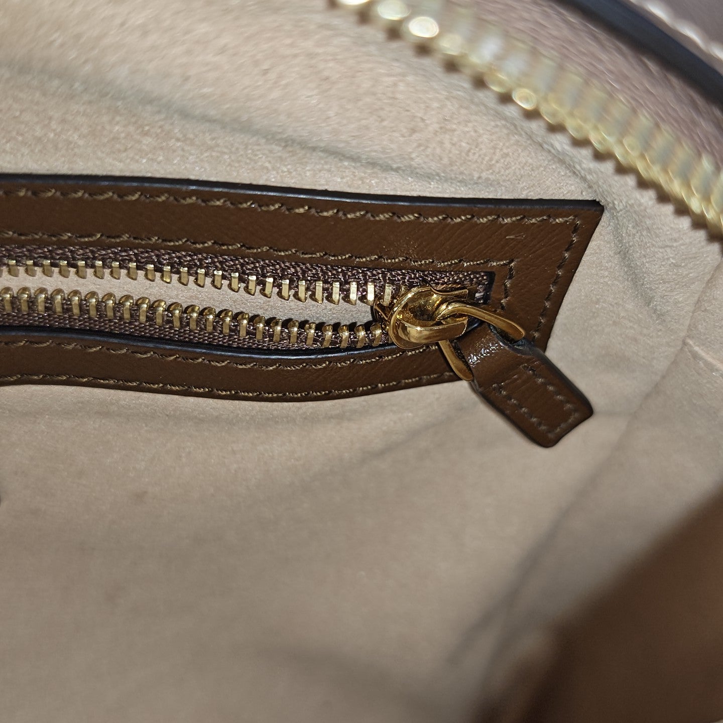 Horsebit 1955 Small Coated Canvas Beige