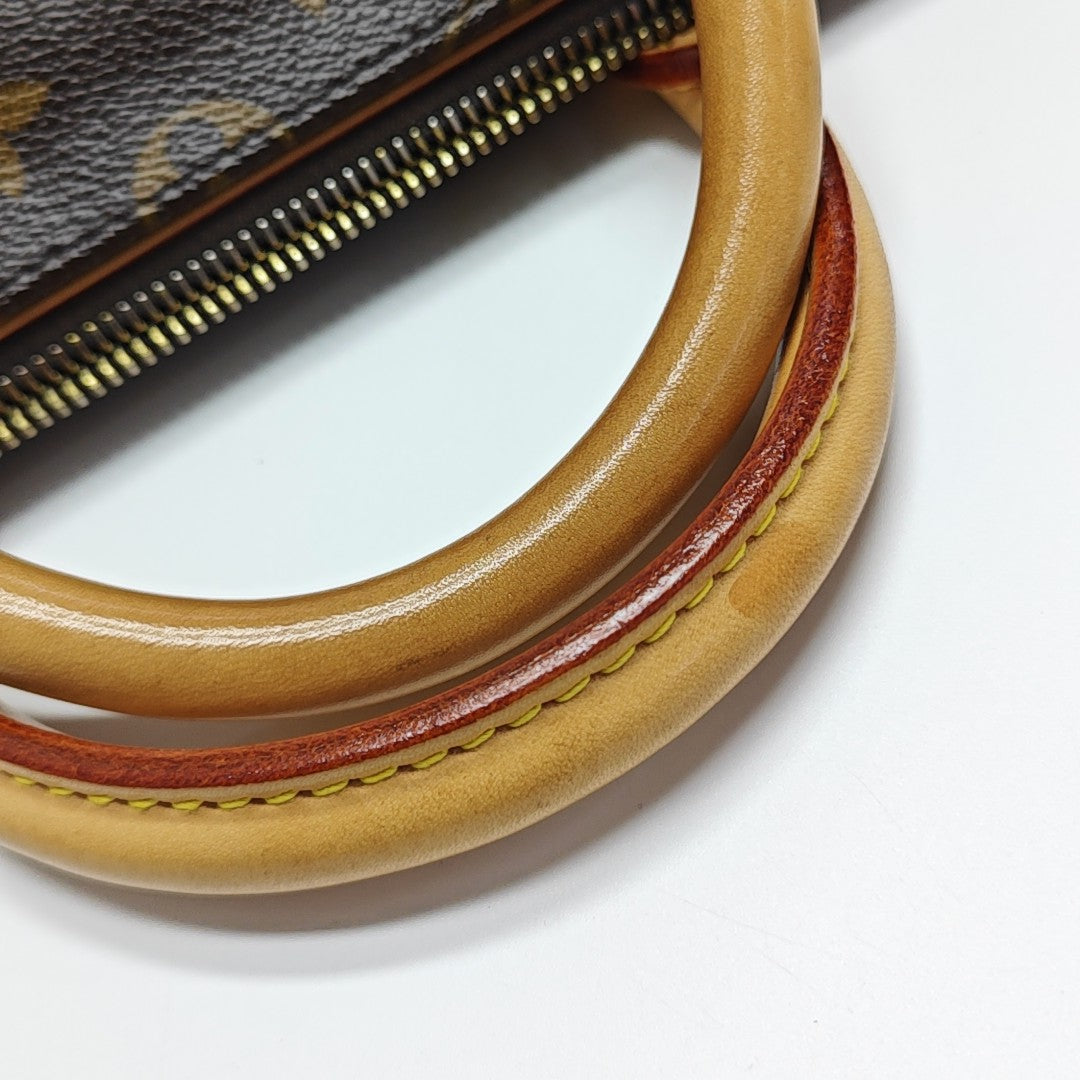 POPINCOURT Monogram Coated Canvas Brown