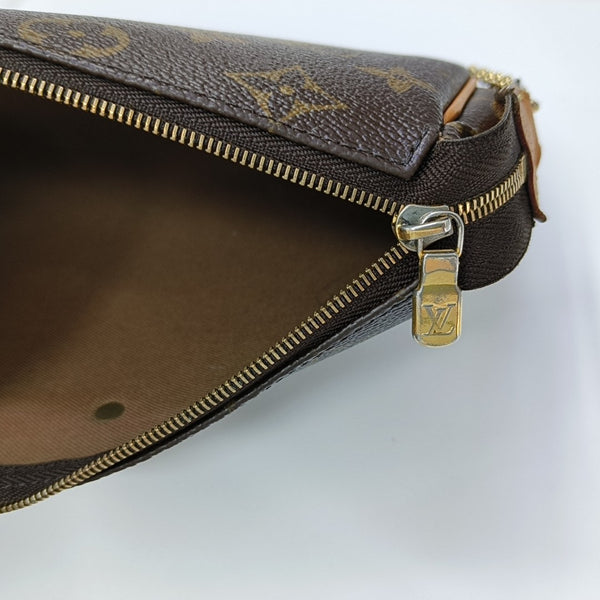 EVA Monogram Coated Canvas Brown