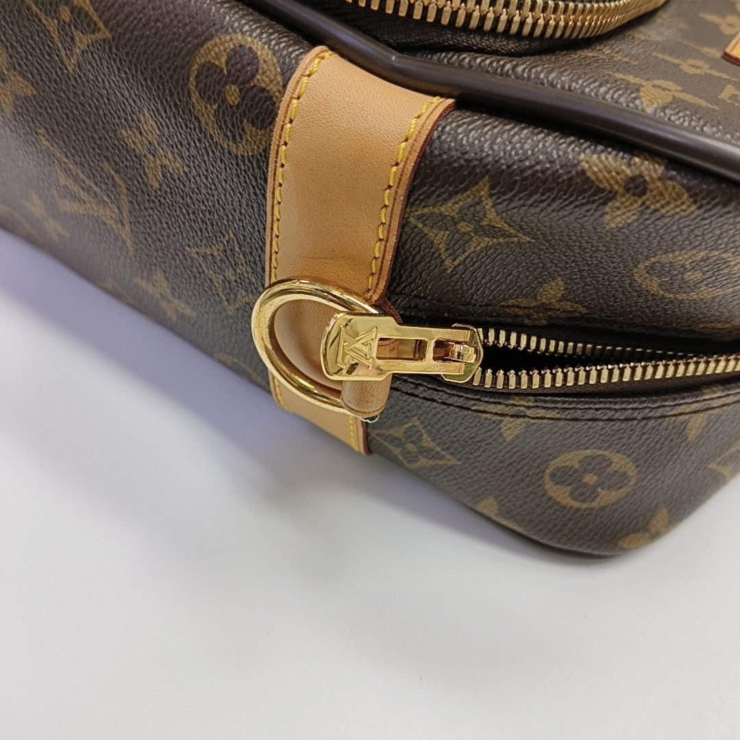 ICARE Monogram Coated Canvas Brown