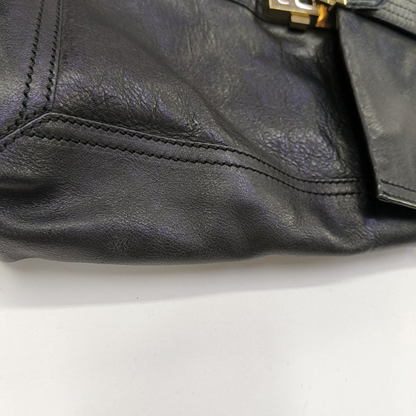 Baguette Quilted Calfskin Black