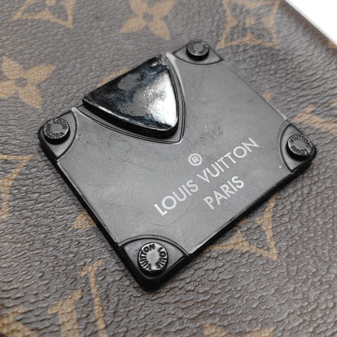 S LOCK Mini Monogram Coated Canvas Brown