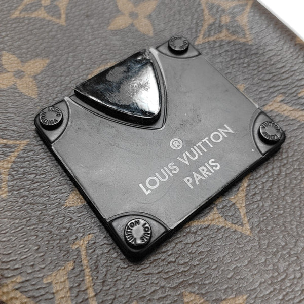 S LOCK Mini Monogram Coated Canvas Brown