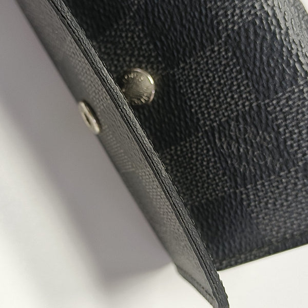 Damier Graphite Coated Canvas Key Pouch Gray