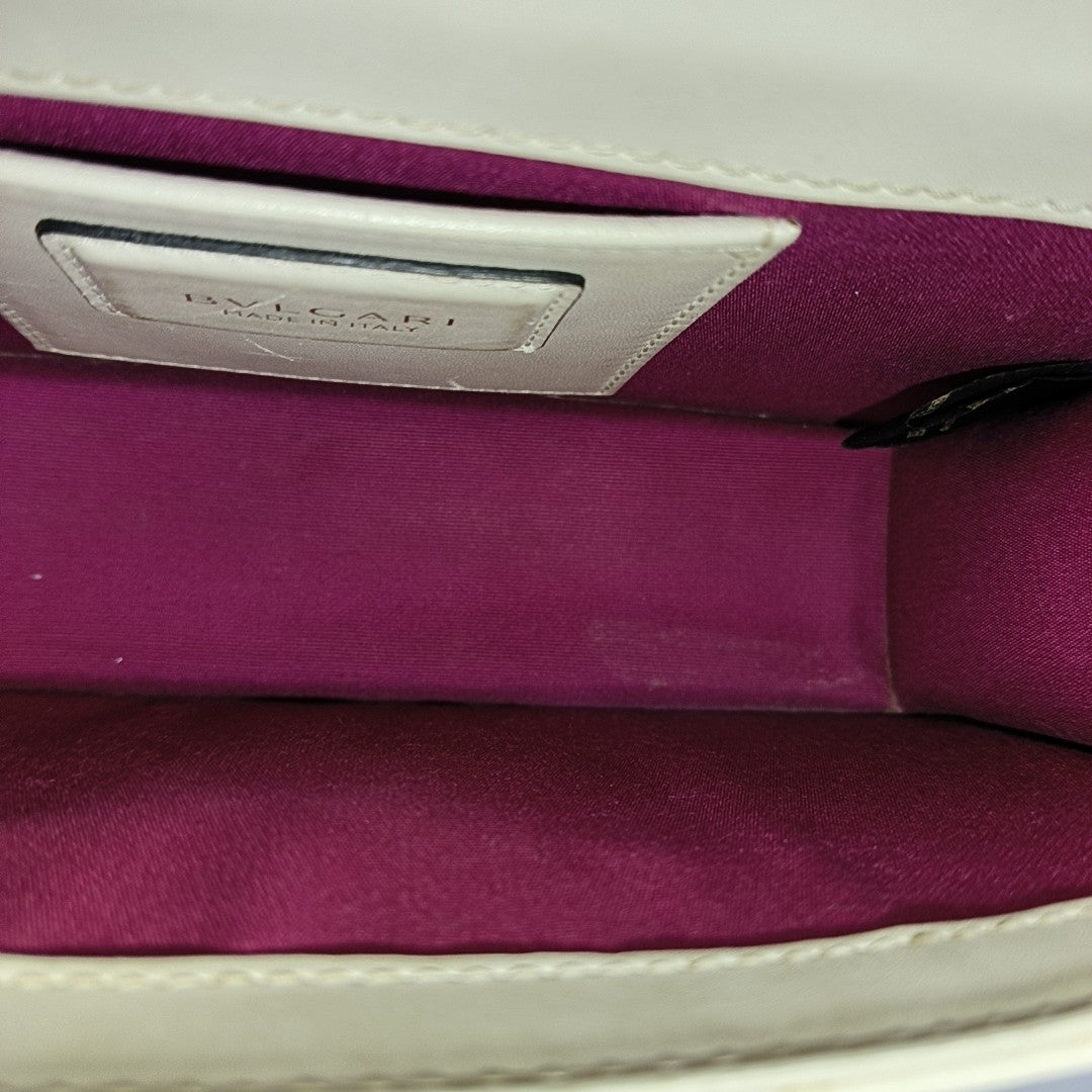 SERPENTI FOREVER Small Calfskin White