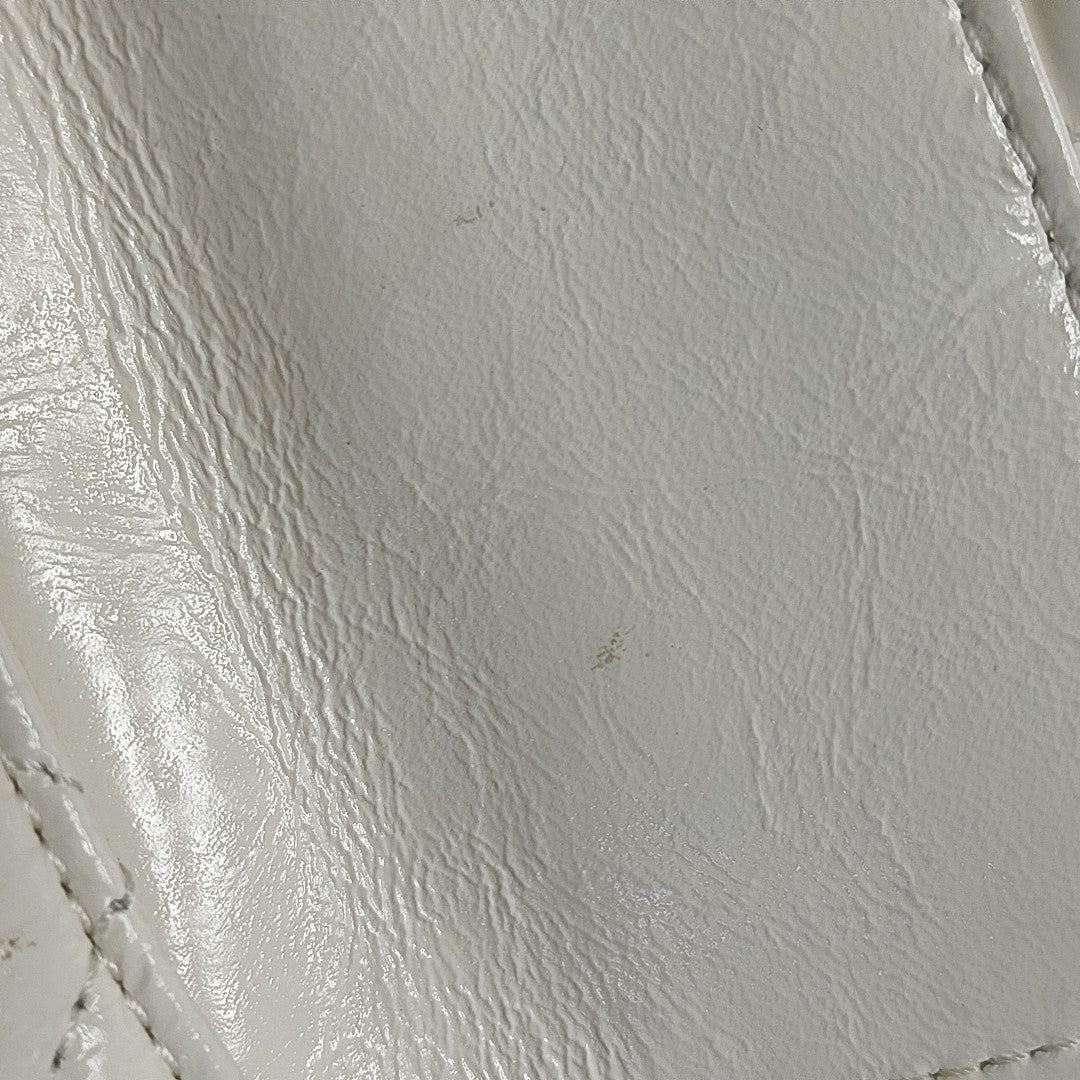 23C HOBO Small Quilted Calfskin White
