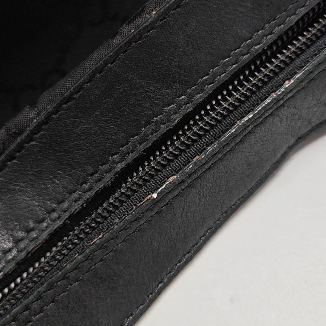 Monogram Canvas Top Handle Bag Black