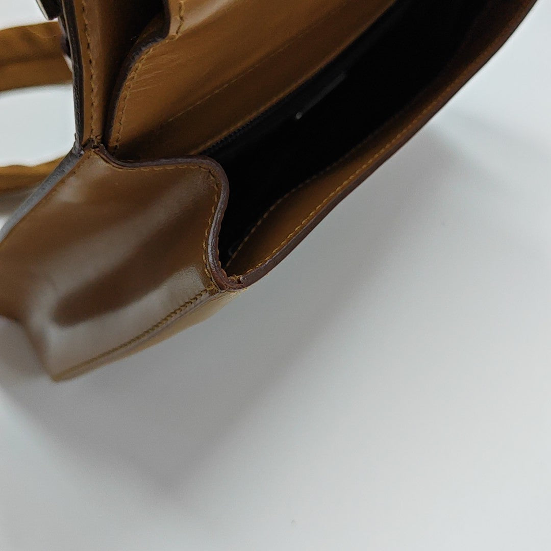 Calfskin Shoulder Bag Brown